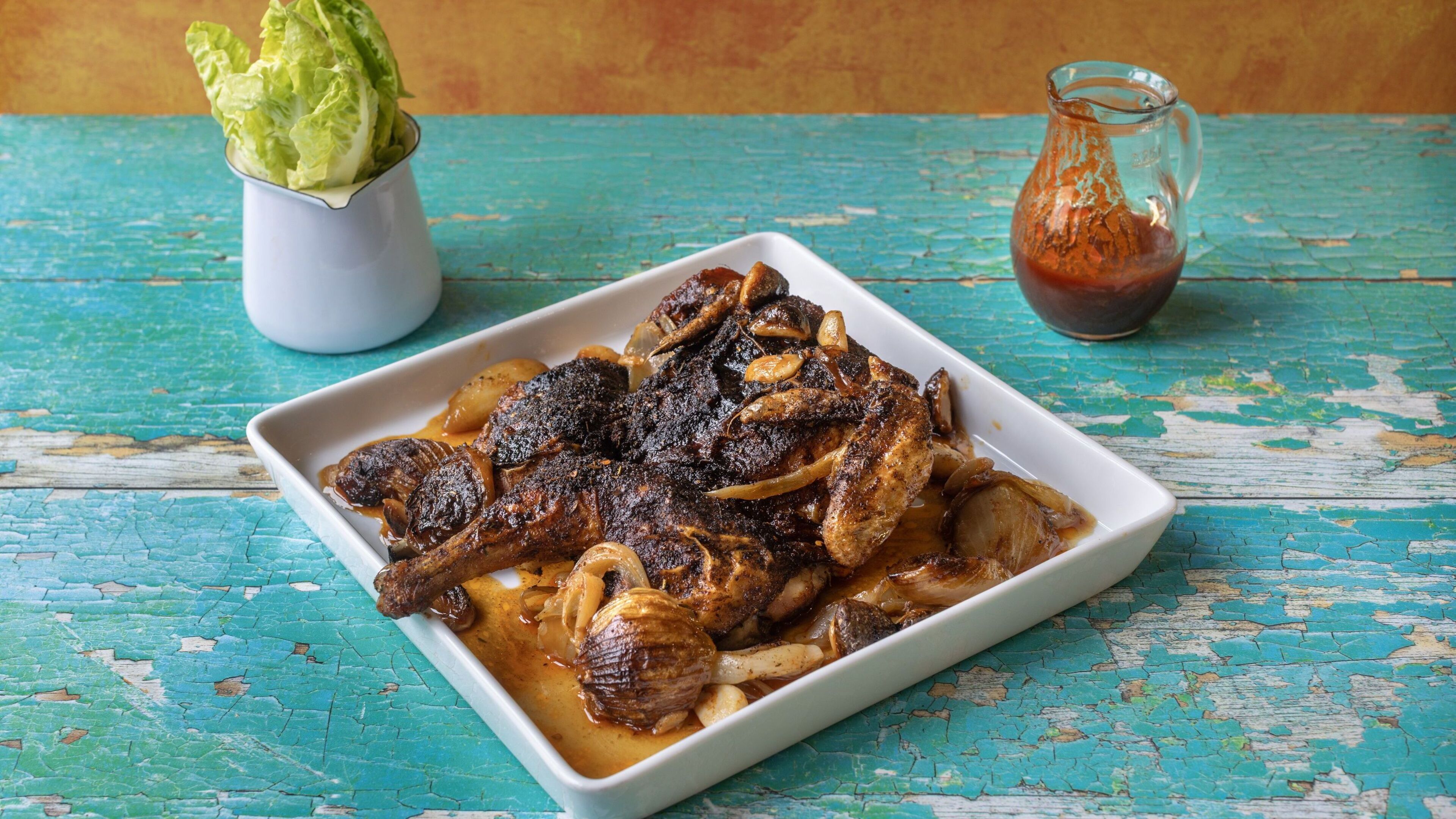 Korean barbecued chicken